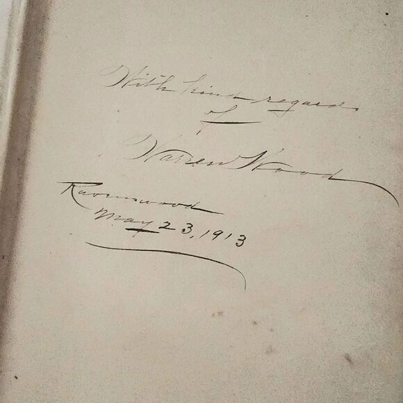 1909 HARDCOVER BOOK- THE TRAGEDY OF THE DESERTED ISLE BY WARREN WOOD author sign - Picture 3 of 9